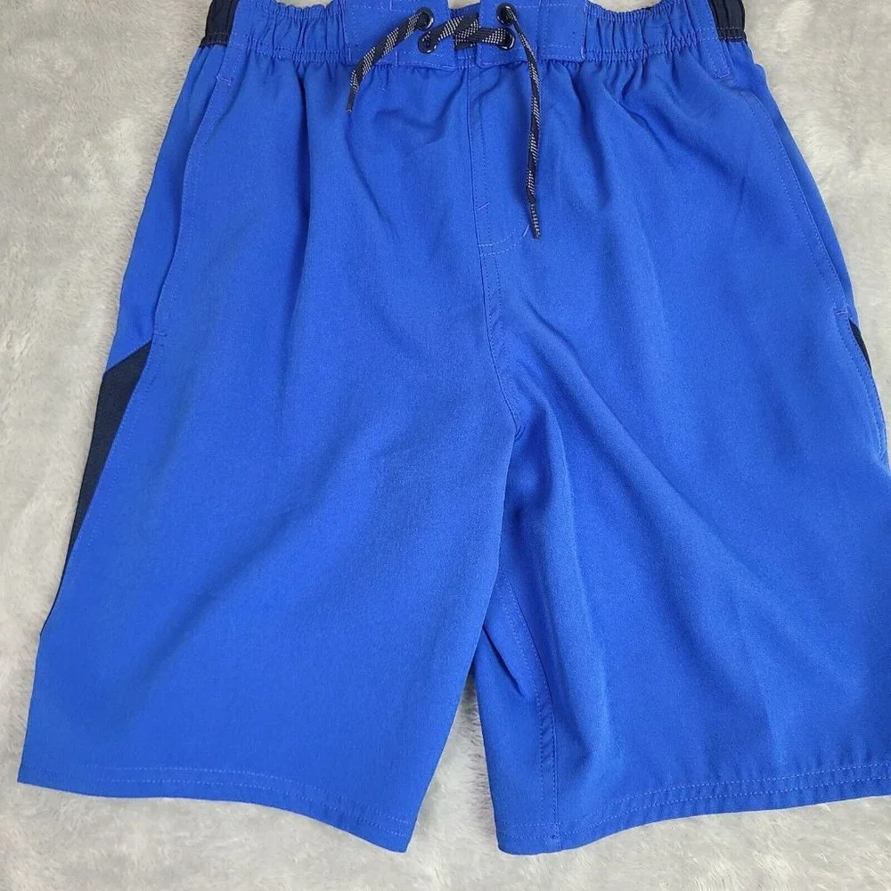Nike Men's 9 Inch Contend Short Volley‎ Swim Shorts Black Size Small Blue